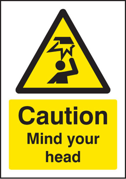 Picture of Caution mind your head - A5 sav