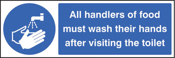 Picture of Handlers of food must wash hands after toilet