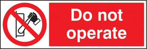 Picture of Do not operate