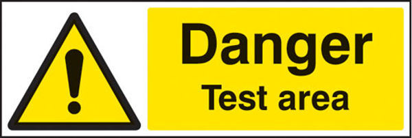 Picture of Danger test area