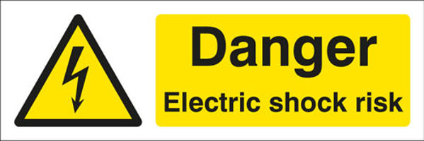 Picture of Danger electric shock risk