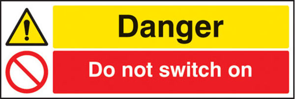 Picture of Danger do not switch on