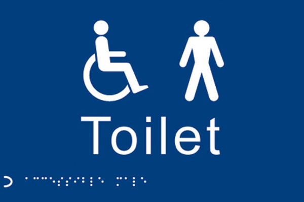 Picture of Braille - Toilet gents-disabled