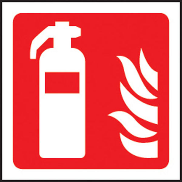 Picture of 100 S-A labels 100x100mm fire extinguisher