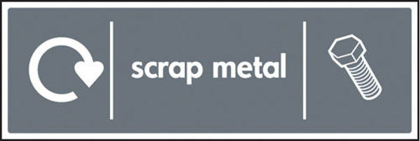 Picture of WRAP Recycling Sign - Scrap metal