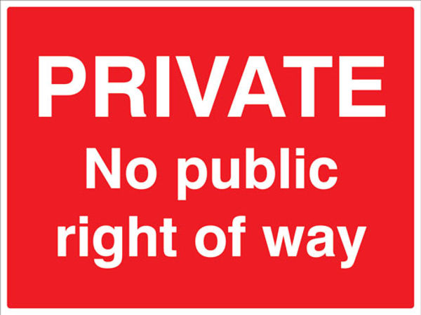 Picture of Private No public right of way