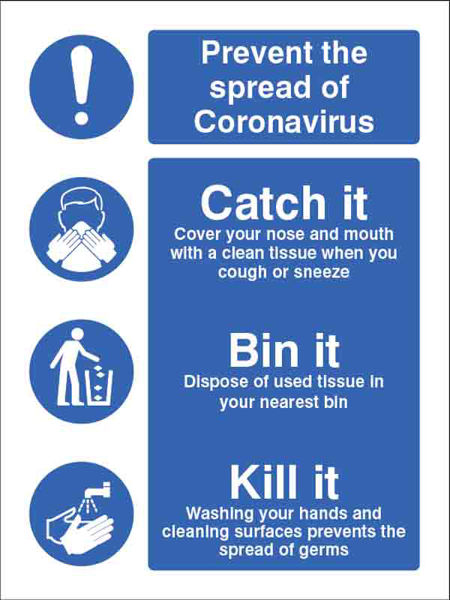 Picture of Prevent the spread of coronavirus Catch it cover your nose and mouth etc