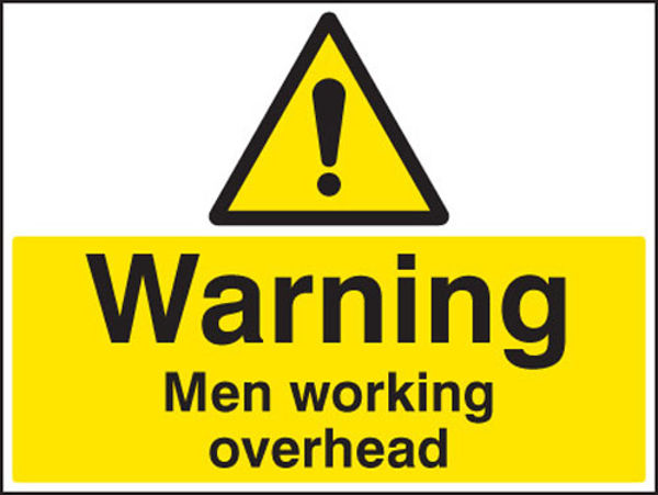 Picture of Warning men working overhead