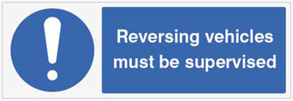 Picture of Reversing vehicles must be supervised