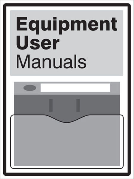 Picture of Equipment Manuals Document Holder on 10mm Foam PVC 450x600mm