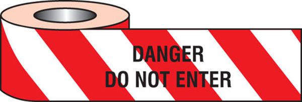 Picture of Danger do not enter barrier tape 75mm x250m