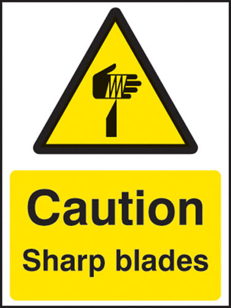 Picture of Caution sharp blades