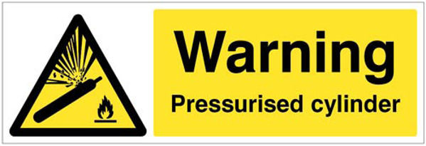 Picture of Warning Pressurised cylinder