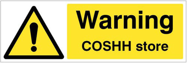 Picture of Warning COSHH store
