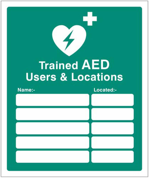 Picture of Trained AED Users & Locations