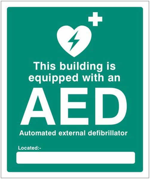 Picture of This building is equipped with an AED Located