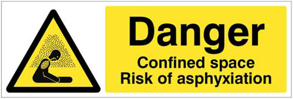 Picture of Danger Confined space Risk of asphyxiation