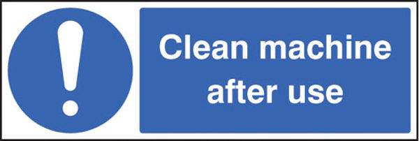Picture of Clean machine after use