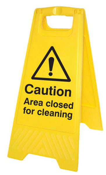 Picture of Caution area closed for cleaning (free-standing floor sign)