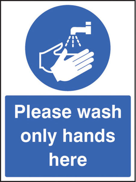 Picture of Please wash only hands here