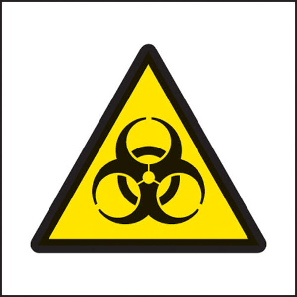 Picture of Biohazard symbol 25x25mm self adhesive