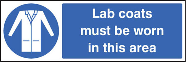 Picture of Lab coats must be worn in this area