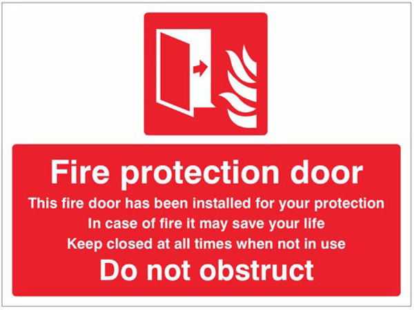 Picture of Fire protection door Do not obstruct