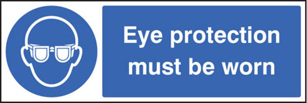 Picture of Eye protection must be worn
