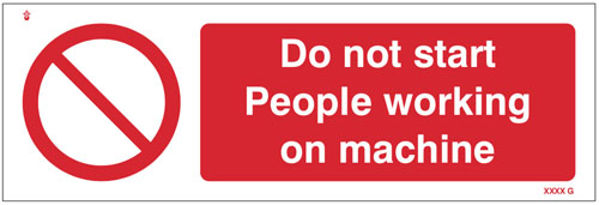 Picture of Do not start People working on machine