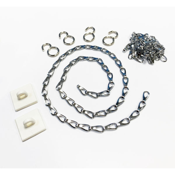 Picture of Chain Suspension Kit (chrome)- 2x500mm chain, 4x hooks & 2x ceiling clips