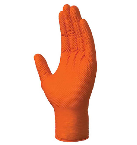 Picture of Maxim nitrile disposable gloves c-w scale grip x50